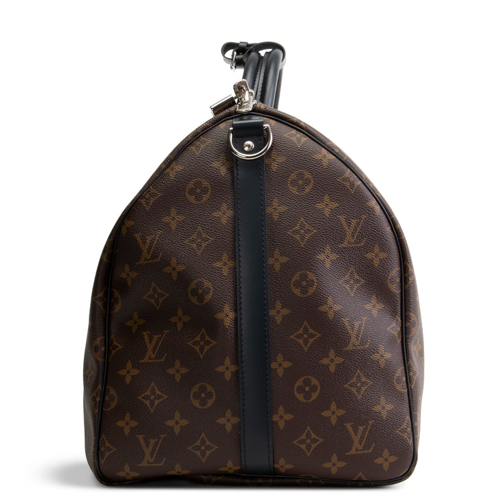 LOUIS VUITTON Monogram Macassar Keepall Bandouliere 55