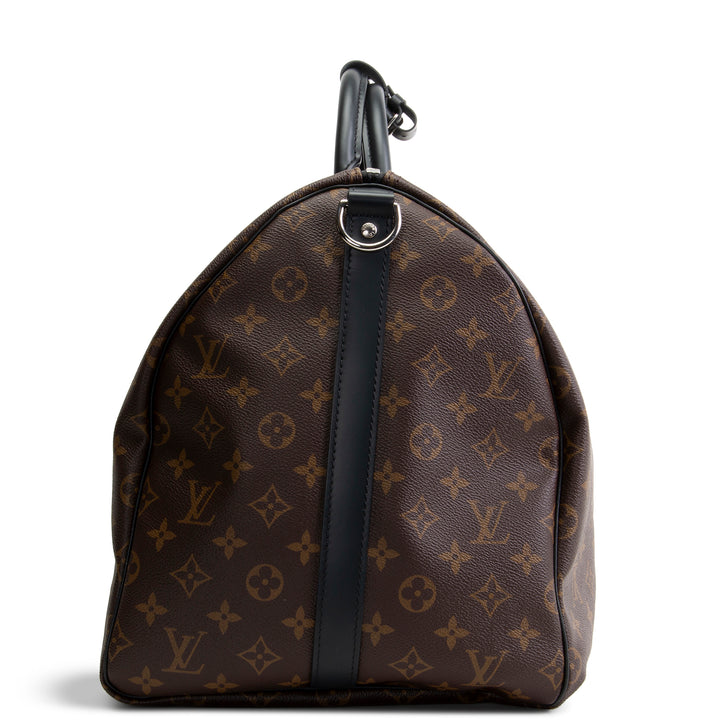 LOUIS VUITTON Monogram Macassar Keepall Bandouliere 55