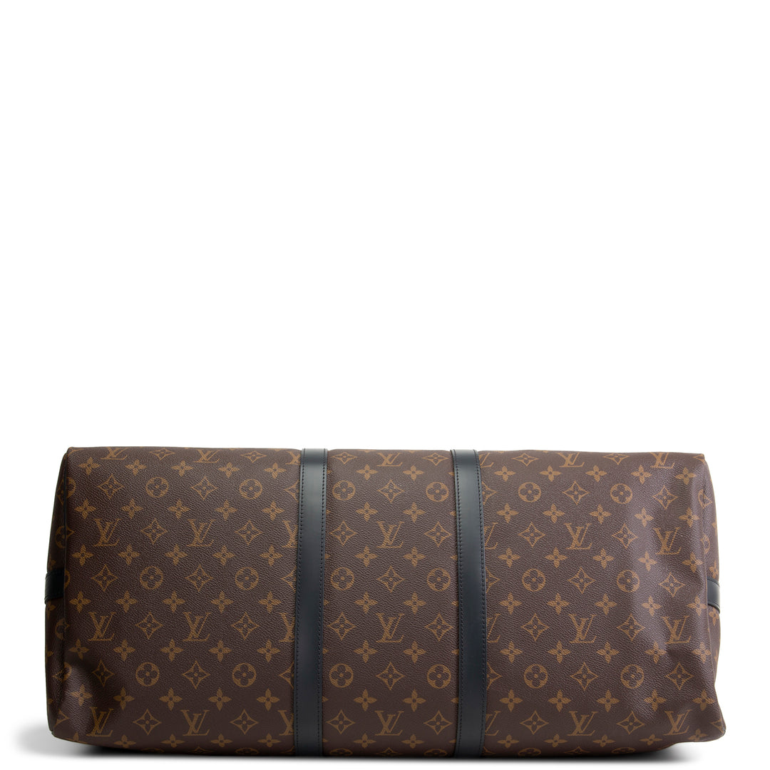 LOUIS VUITTON Monogram Macassar Keepall Bandouliere 55