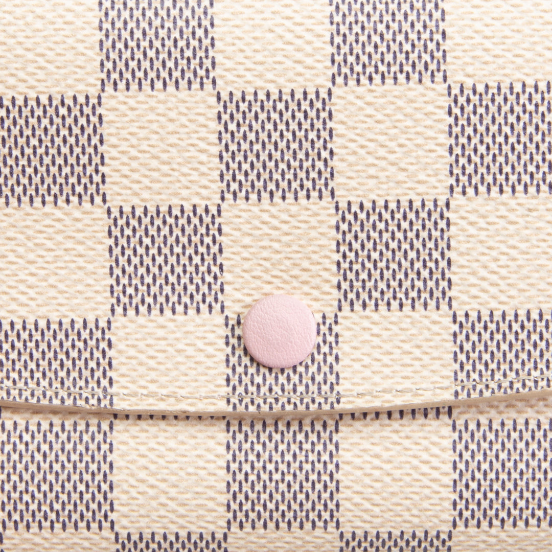 LOUIS VUITTON Emilie Wallet Damier Azur