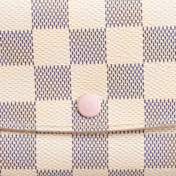 LOUIS VUITTON Emilie Wallet Damier Azur