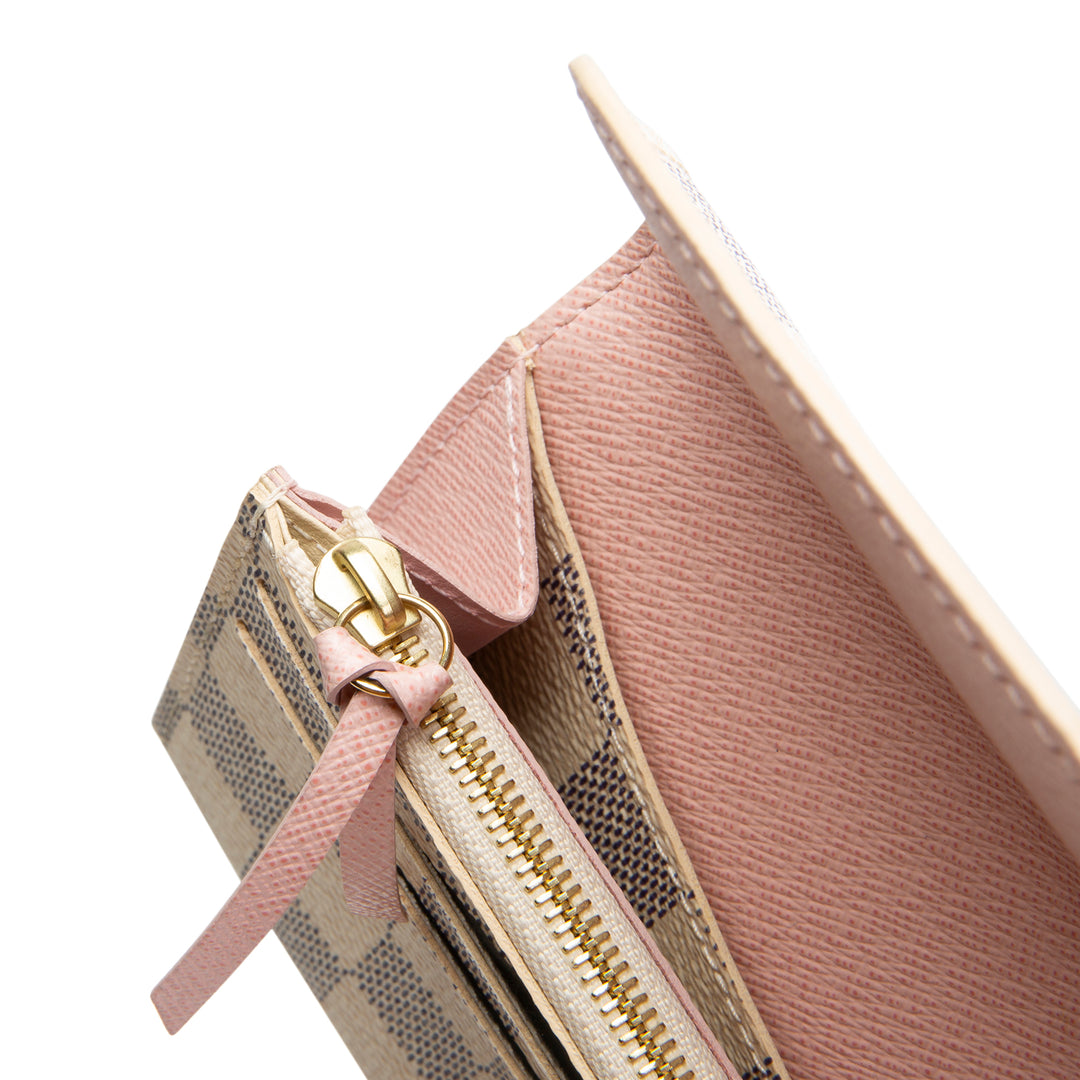 LOUIS VUITTON Emilie Wallet Damier Azur