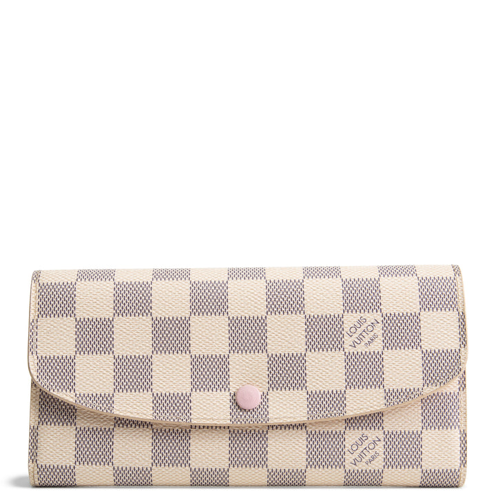 LOUIS VUITTON Emilie Wallet Damier Azur