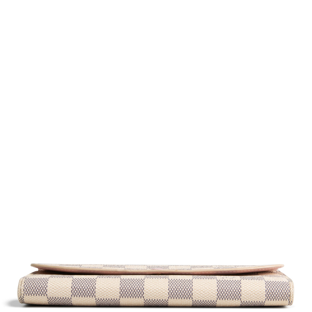 LOUIS VUITTON Emilie Wallet Damier Azur