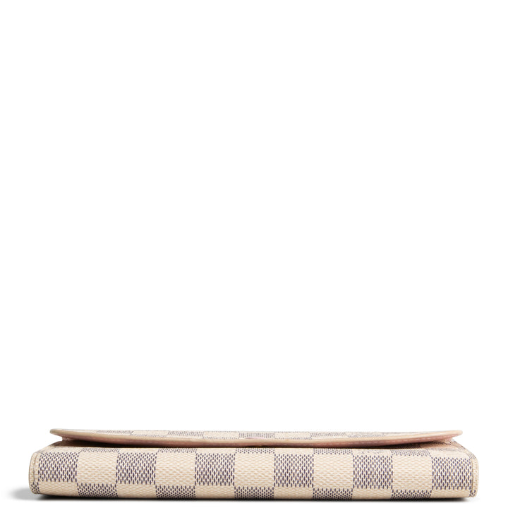LOUIS VUITTON Emilie Wallet Damier Azur