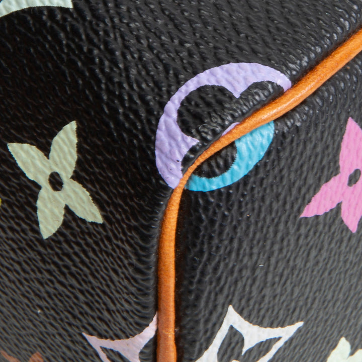 LOUIS VUITTON Multicolore Monogram Speedy Nano - Black