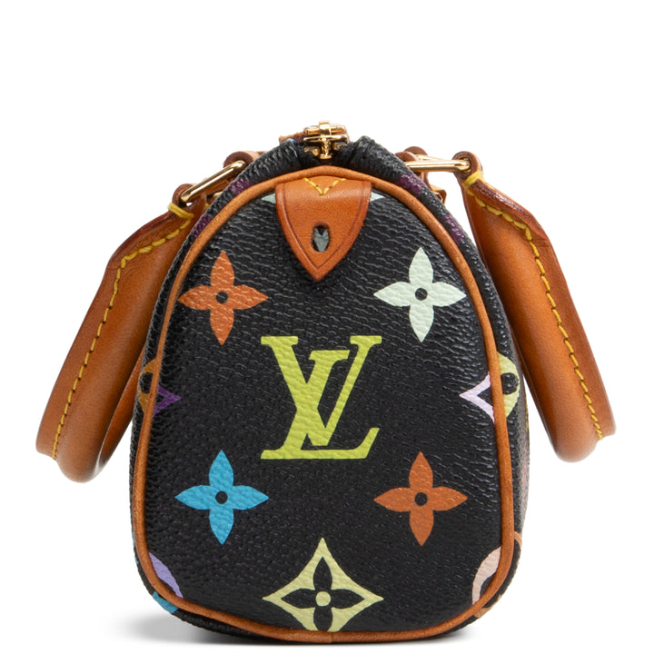 LOUIS VUITTON Multicolore Monogram Speedy Nano - Black