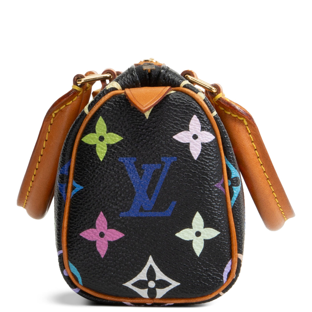 LOUIS VUITTON Multicolore Monogram Speedy Nano - Black