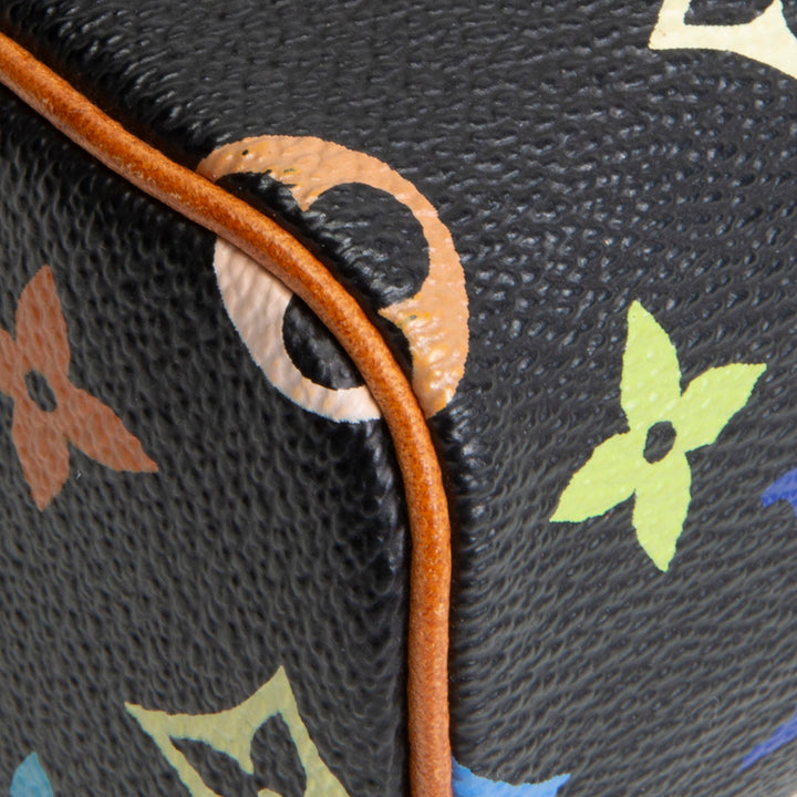 LOUIS VUITTON Multicolore Monogram Speedy Nano - Black