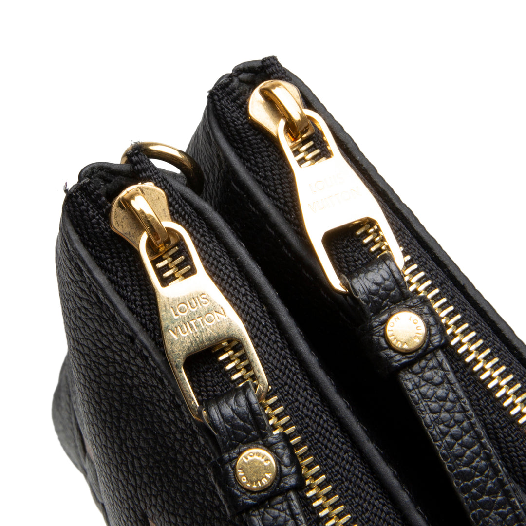LOUIS VUITTON Double Zip Pouch Giant Empreinte - Bicolor