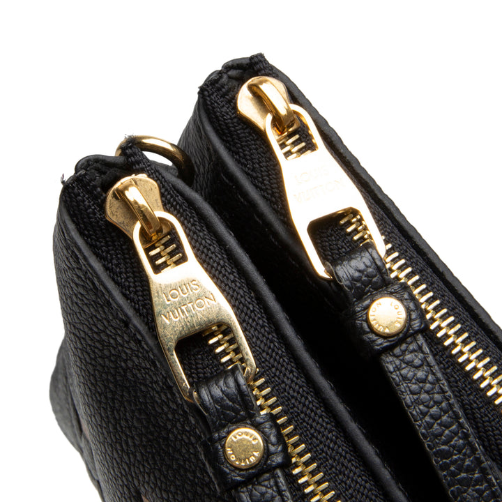 LOUIS VUITTON Double Zip Pouch Giant Empreinte - Bicolor