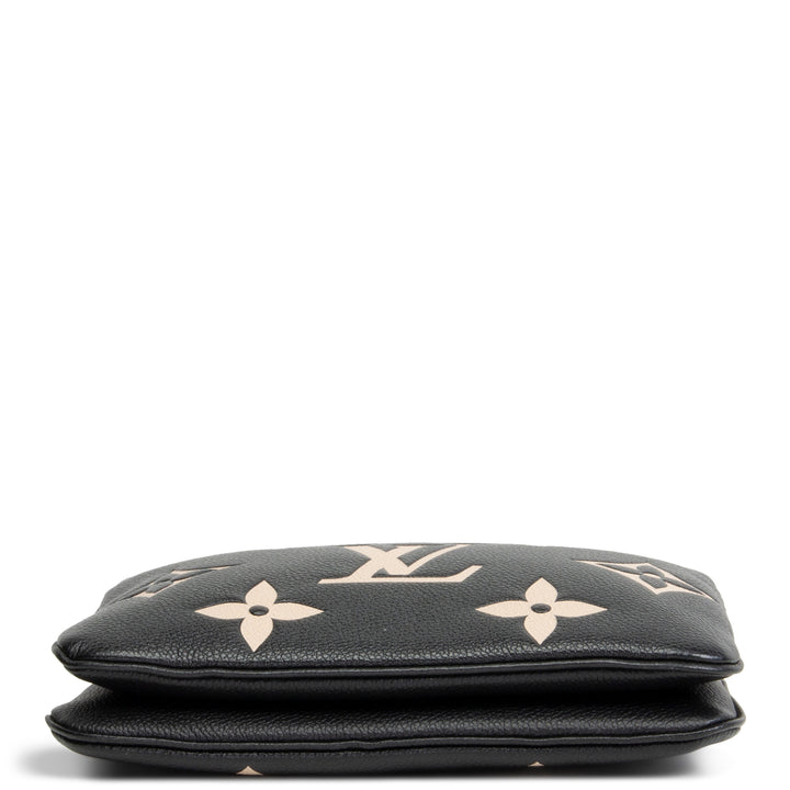 LOUIS VUITTON Double Zip Pouch Giant Empreinte - Bicolor