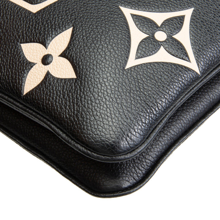 LOUIS VUITTON Double Zip Pouch Giant Empreinte - Bicolor