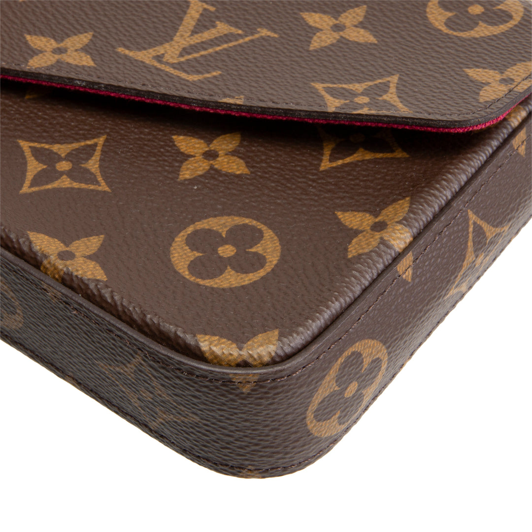 LOUIS VUITTON Monogram Felicie Pochette - Fuchsia - 1 Insert
