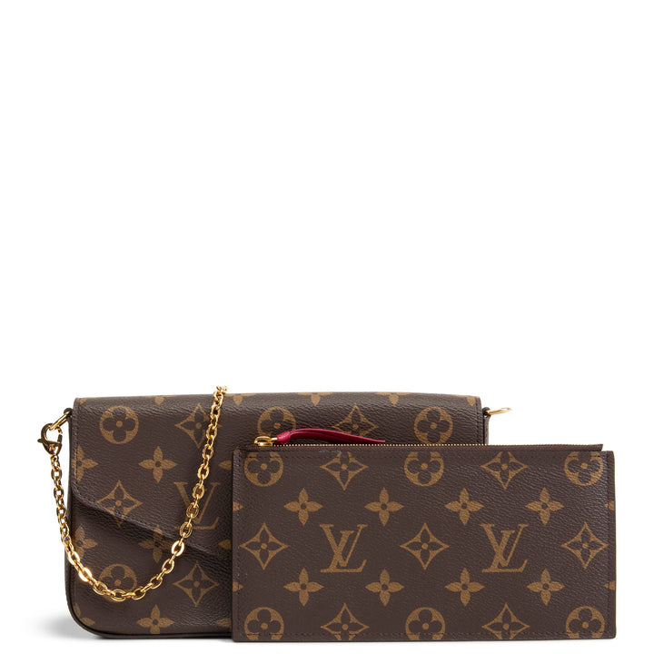 LOUIS VUITTON Monogram Felicie Pochette - Fuchsia - 1 Insert