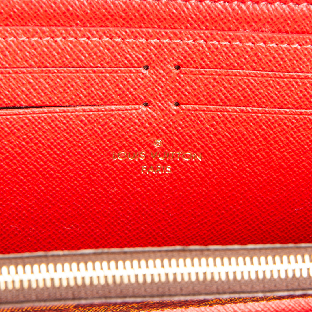 LOUIS VUITTON Clemence Wallet Damier Ebene
