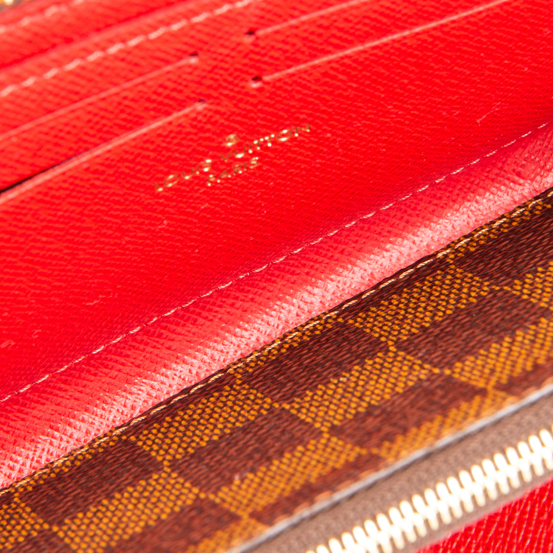 LOUIS VUITTON Clemence Wallet Damier Ebene