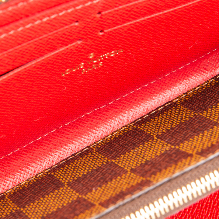 LOUIS VUITTON Clemence Wallet Damier Ebene