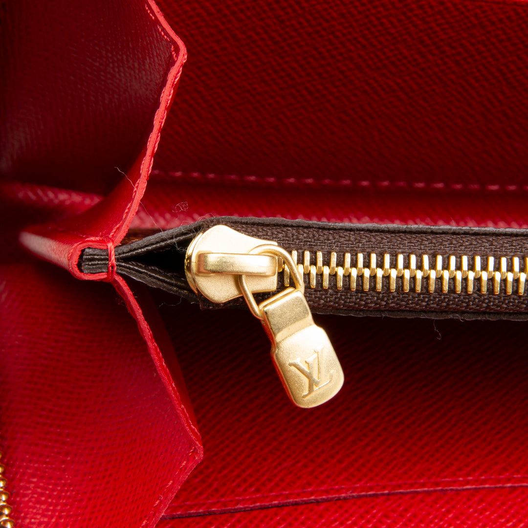 LOUIS VUITTON Clemence Wallet Damier Ebene