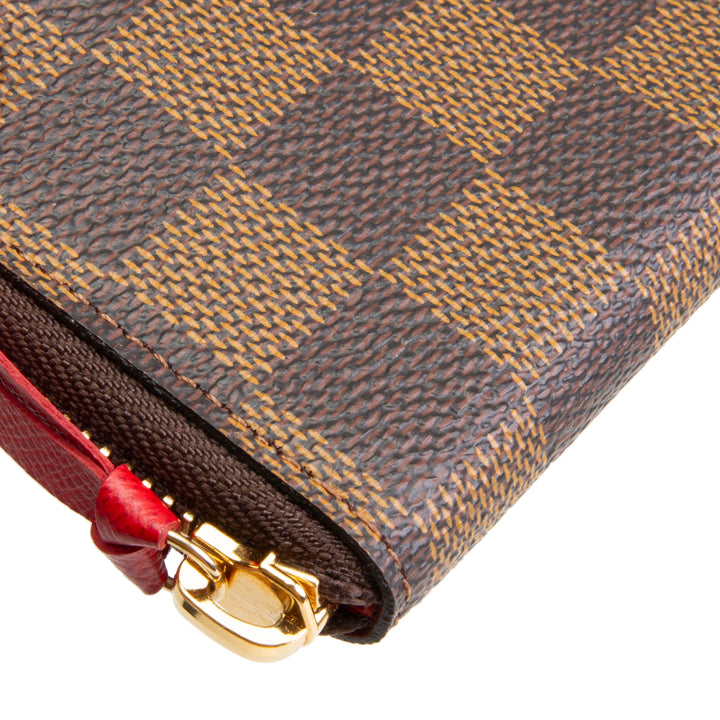 LOUIS VUITTON Clemence Wallet Damier Ebene