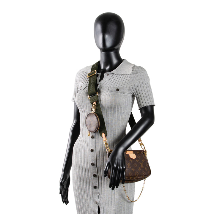 LOUIS VUITTON Monogram Multi Pochette Accessoires - Khaki