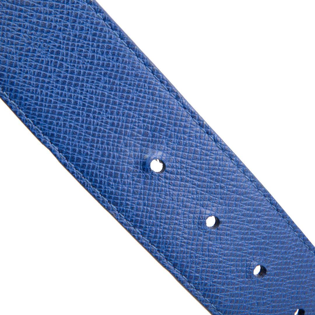 LOUIS VUITTON Taigarama Initales Reversible Belt - Blue