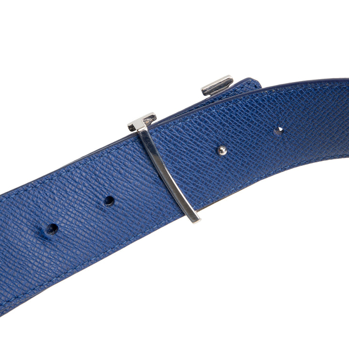 LOUIS VUITTON Taigarama Initales Reversible Belt - Blue