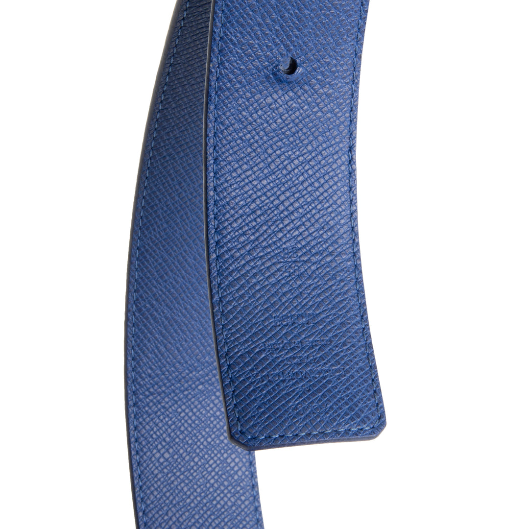 LOUIS VUITTON Taigarama Initales Reversible Belt - Blue
