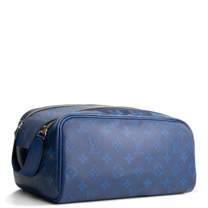LOUIS VUITTON Monogram Taigarama Dopp Kit - Cobalt Blue