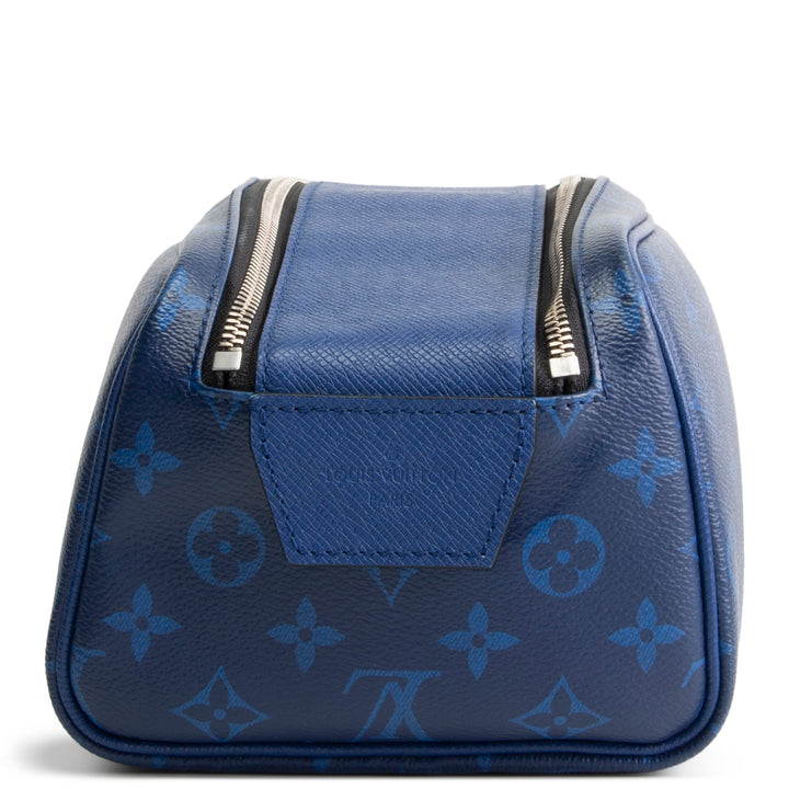 LOUIS VUITTON Monogram Taigarama Dopp Kit - Cobalt Blue
