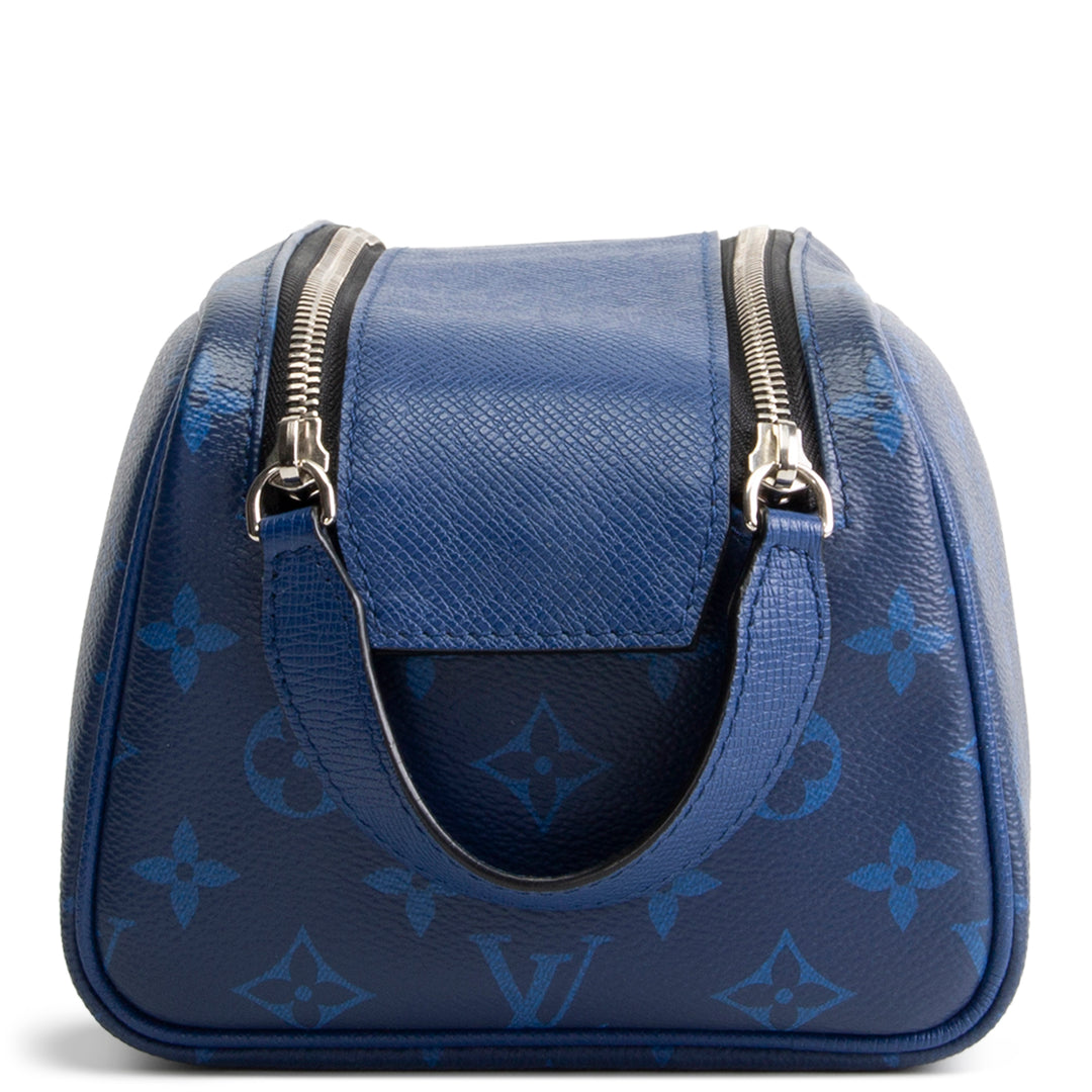 LOUIS VUITTON Monogram Taigarama Dopp Kit - Cobalt Blue