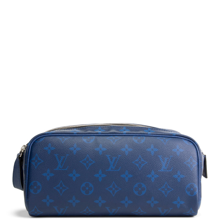 LOUIS VUITTON Monogram Taigarama Dopp Kit - Cobalt Blue