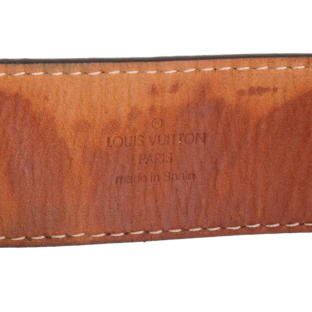 LOUIS VUITTON Inventeur Belt - Damier Ebene