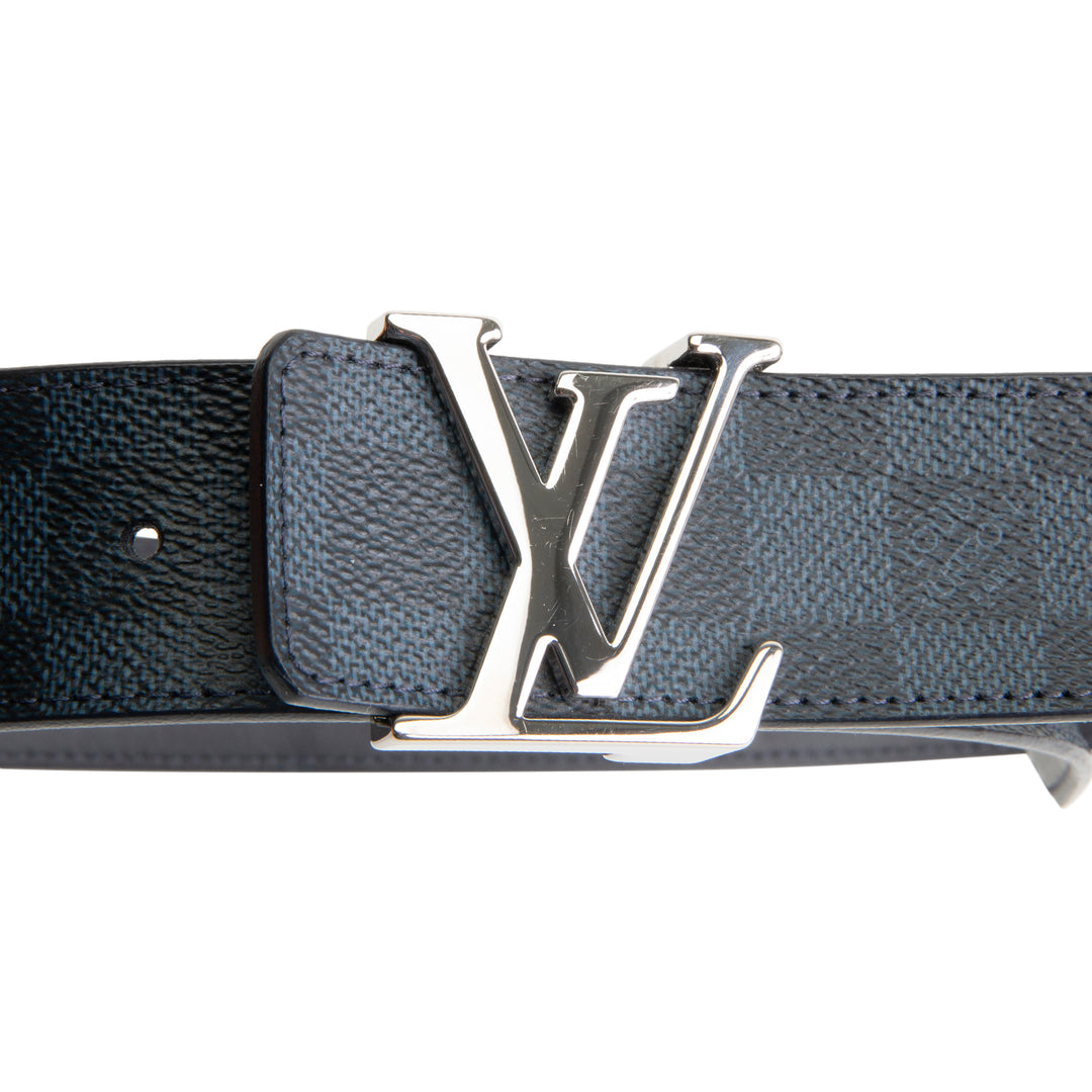 LOUIS VUITTON Damier Cobalt Initiales Belt