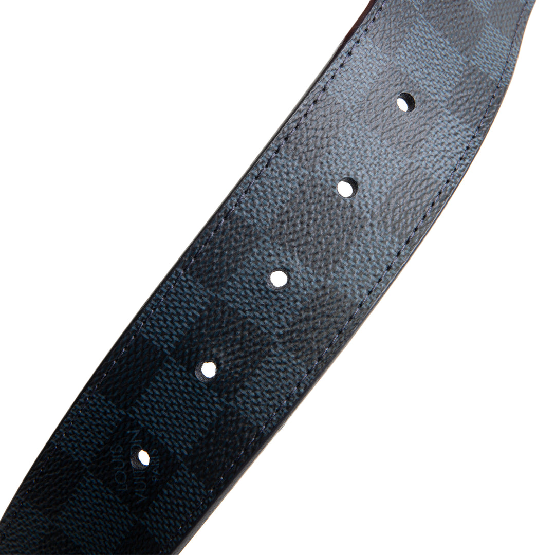 LOUIS VUITTON Damier Cobalt Initiales Belt