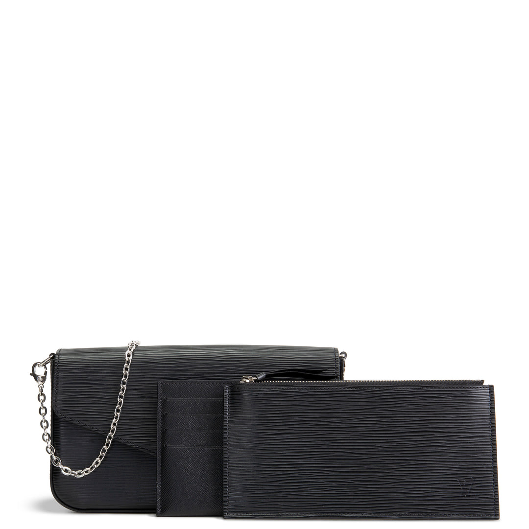 LOUIS VUITTON Epi Felicie Pochette - Black