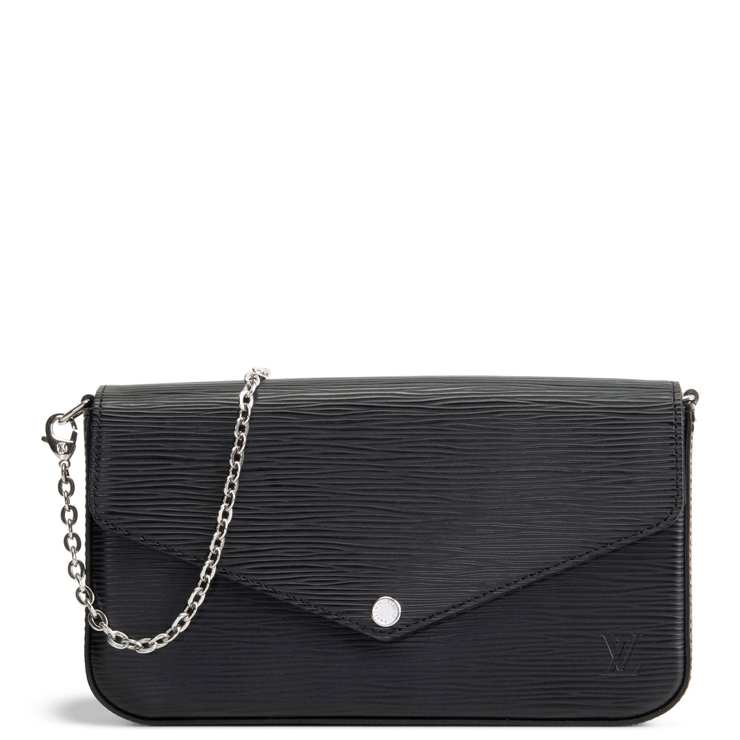 LOUIS VUITTON Epi Felicie Pochette - Black
