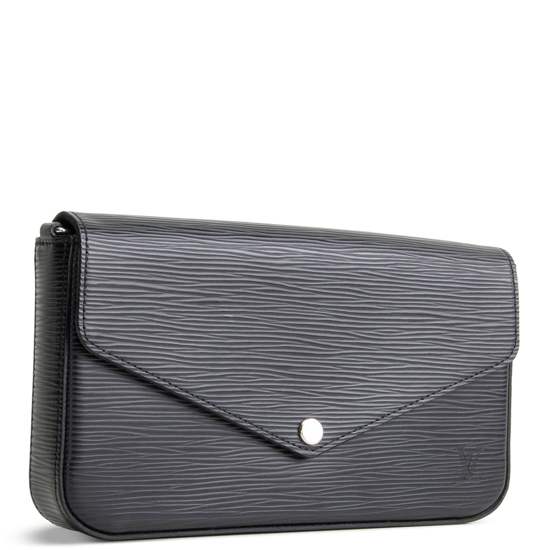 LOUIS VUITTON Epi Felicie Pochette - Black