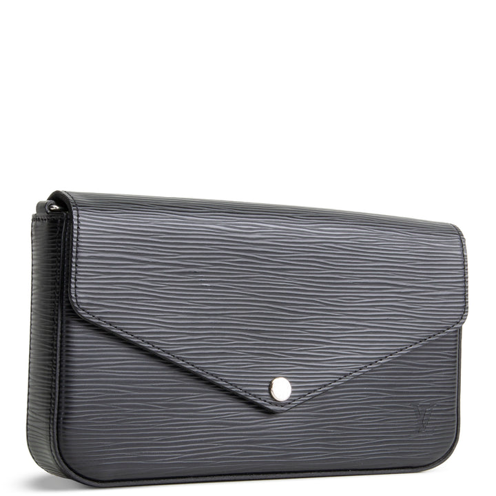 LOUIS VUITTON Epi Felicie Pochette - Black