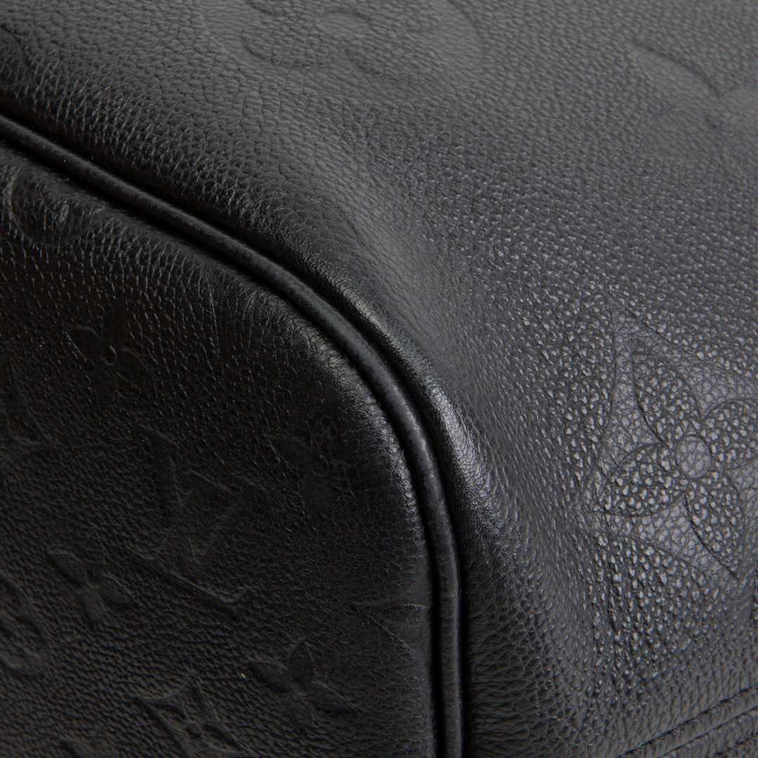 LOUIS VUITTON Giant Monogram Empreinte Neverfull MM - Black OUTLET FINAL SALE