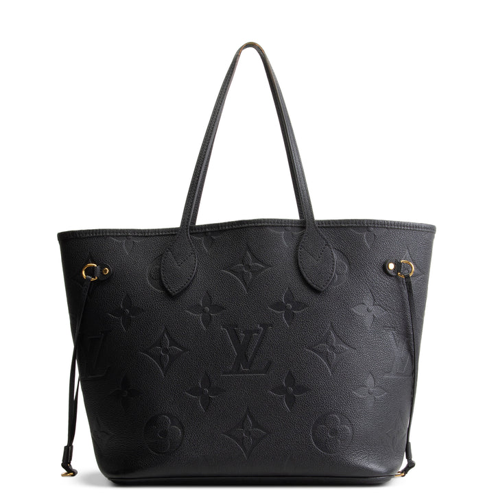LOUIS VUITTON Giant Monogram Empreinte Neverfull MM - Black OUTLET FINAL SALE