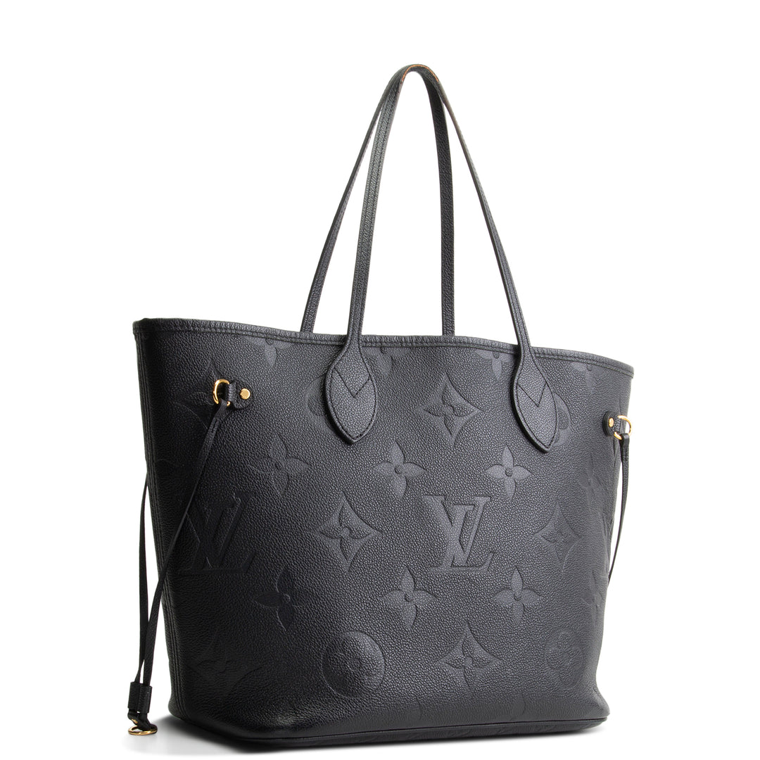 LOUIS VUITTON Giant Monogram Empreinte Neverfull MM - Black OUTLET FINAL SALE