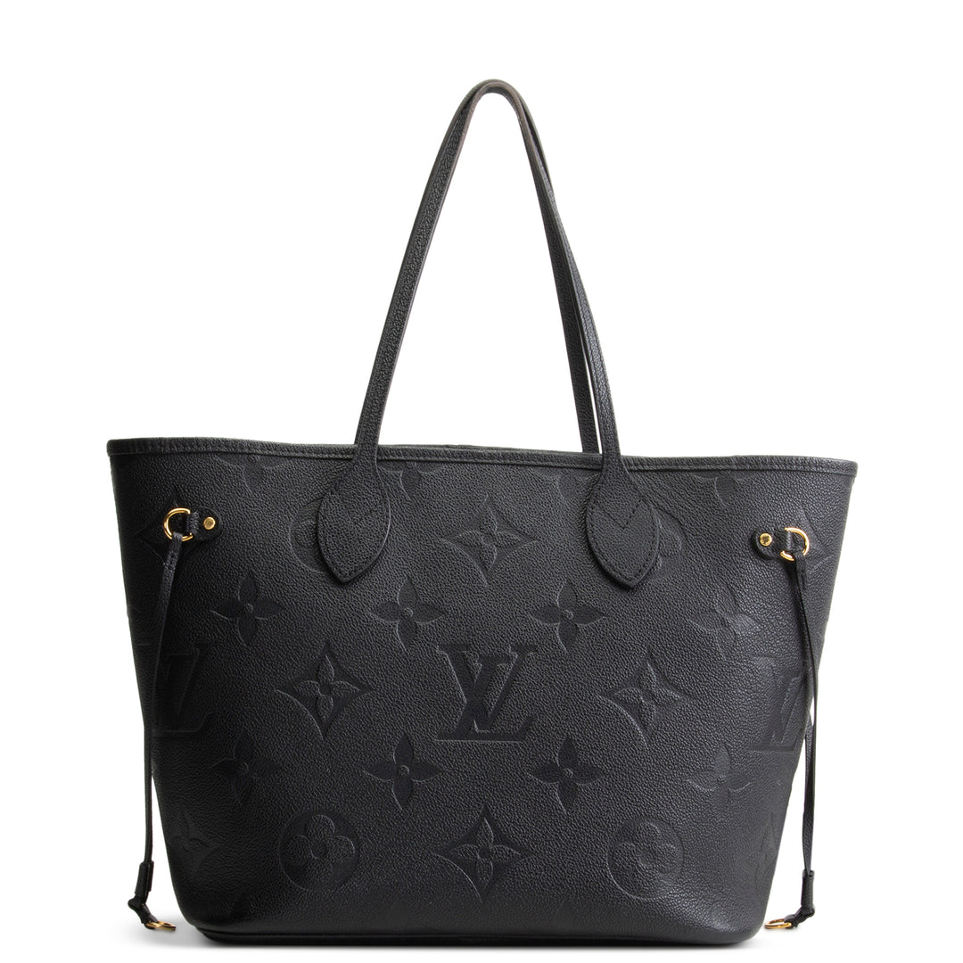 LOUIS VUITTON Giant Monogram Empreinte Neverfull MM - Black OUTLET FINAL SALE