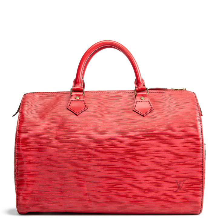 LOUIS VUITTON Vintage Speedy 30 Epi - Red