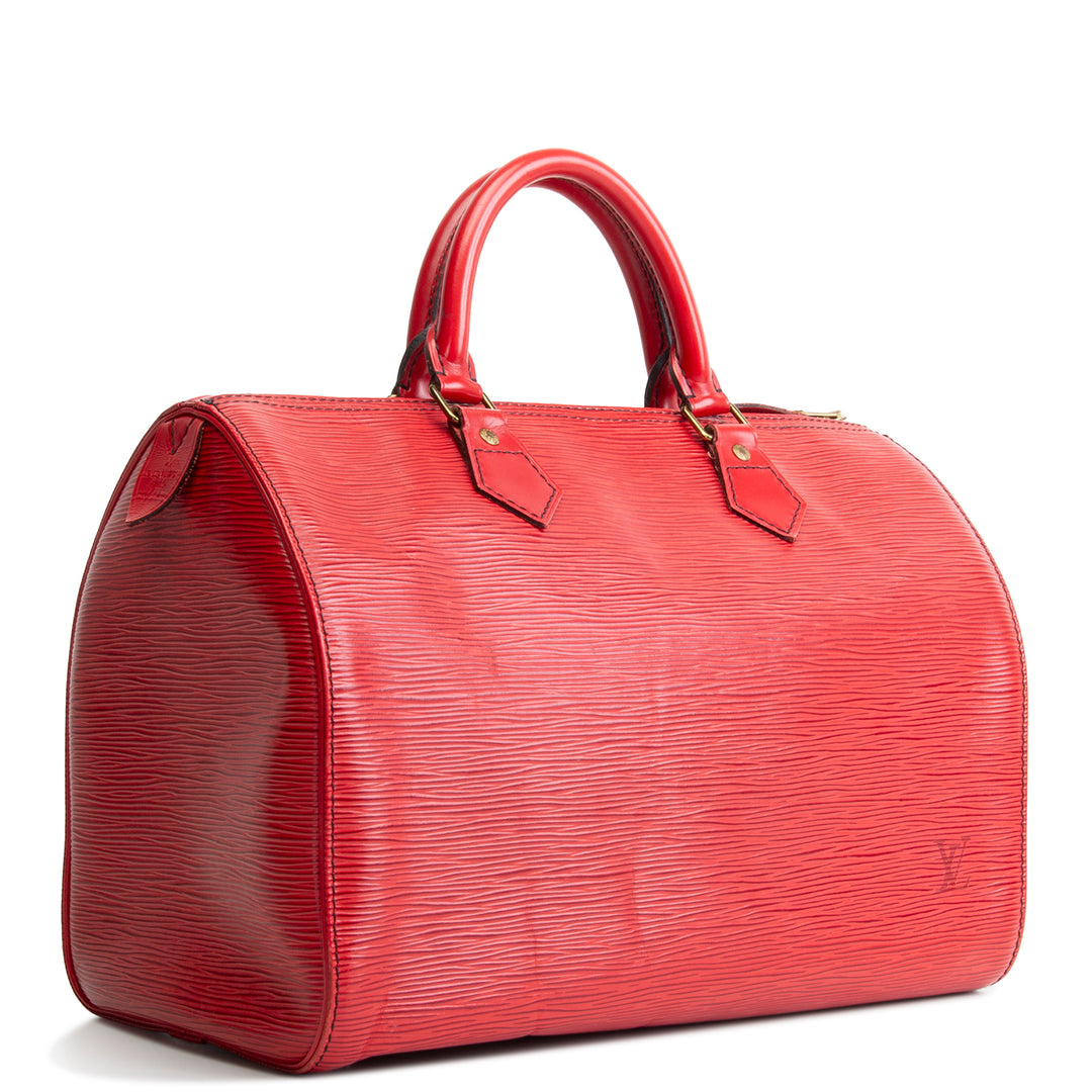 LOUIS VUITTON Vintage Speedy 30 Epi - Red