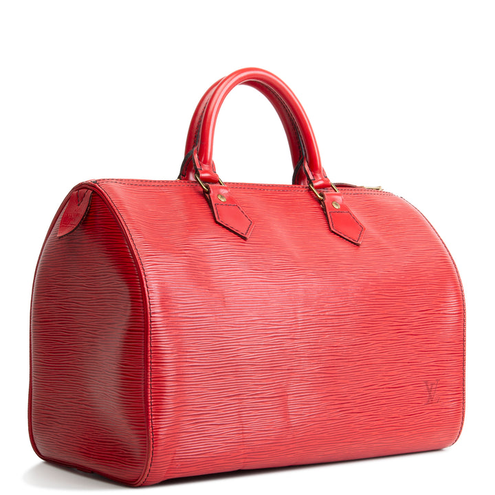 LOUIS VUITTON Vintage Speedy 30 Epi - Red
