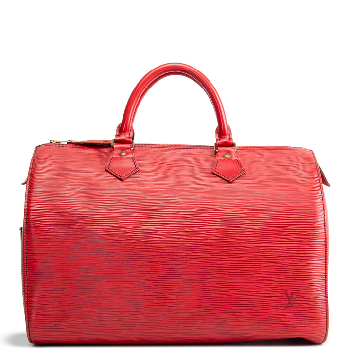 LOUIS VUITTON Vintage Speedy 30 Epi - Red