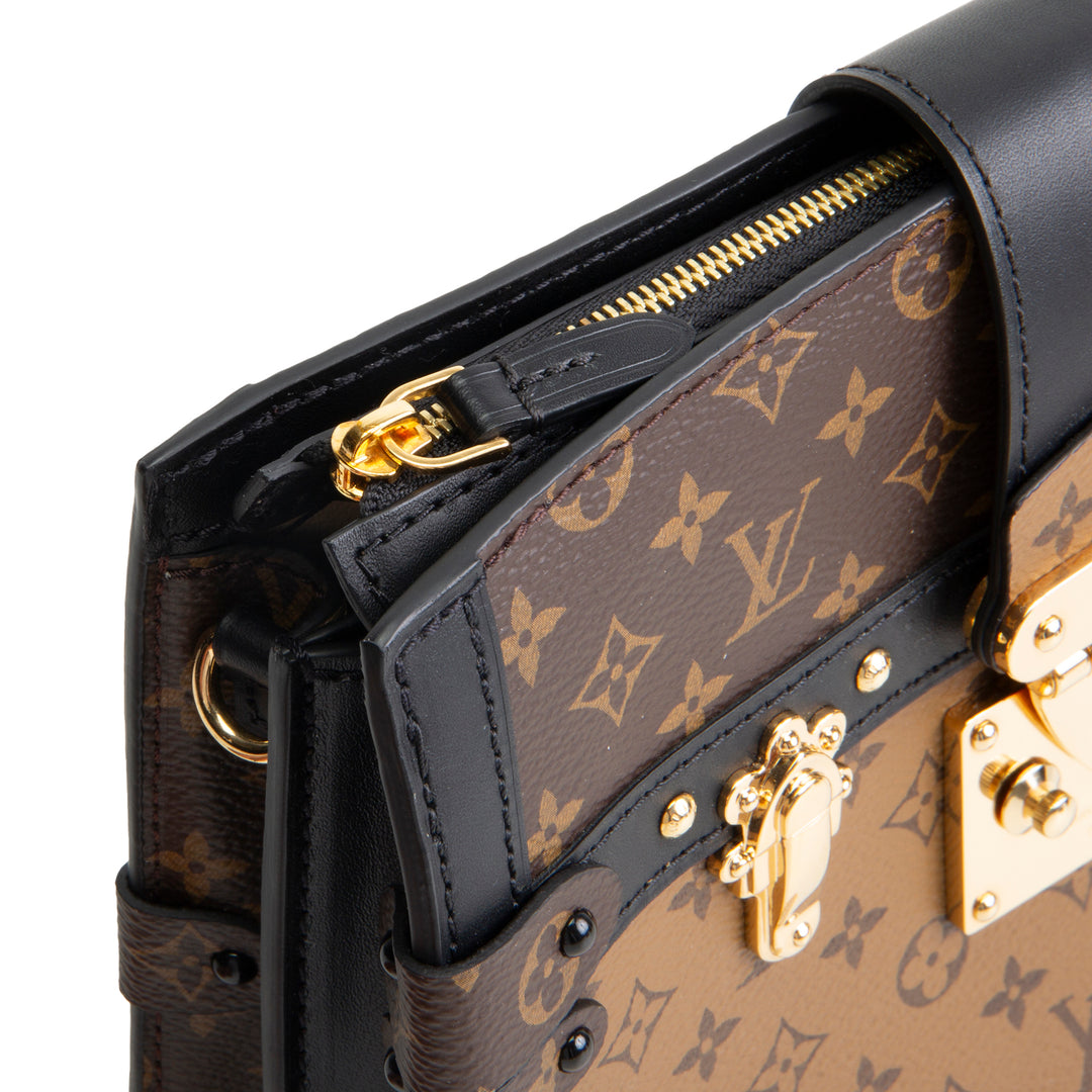 LOUIS VUITTON Reverse Monogram Trunk Clutch