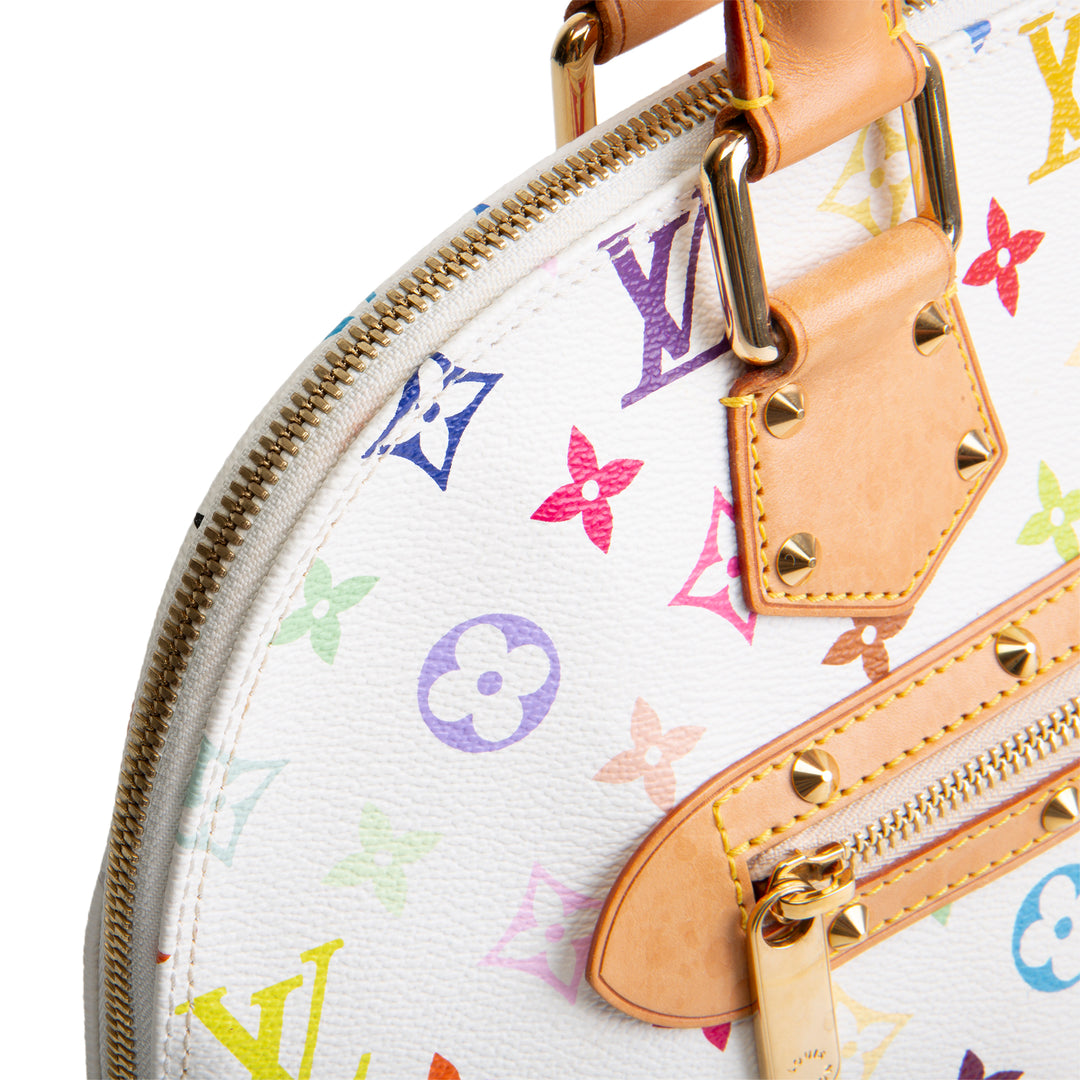 LOUIS VUITTON Vintage Multicolore Alma - White