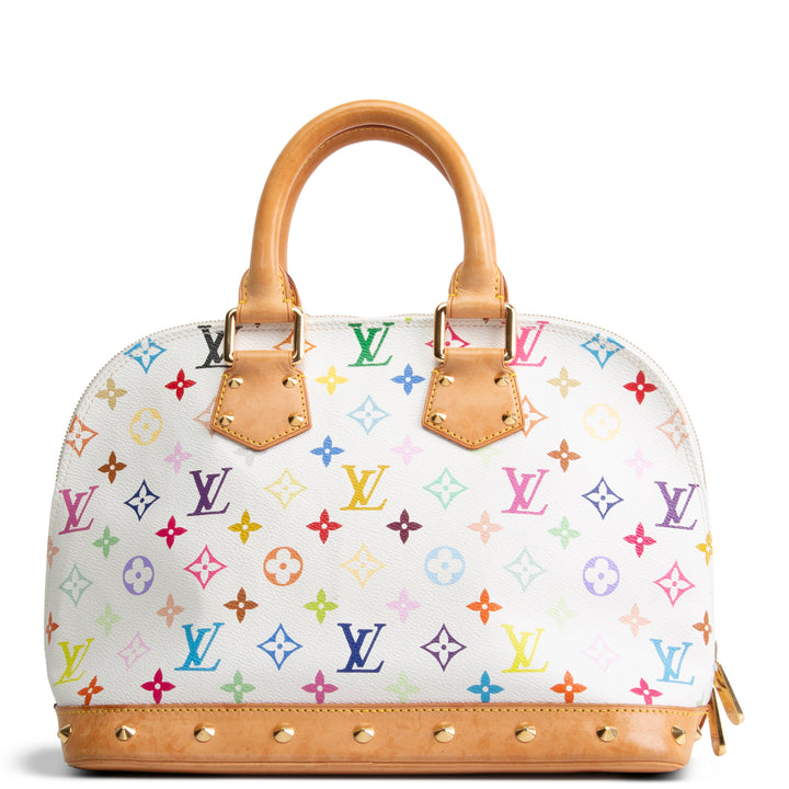 LOUIS VUITTON Vintage Multicolore Alma - White